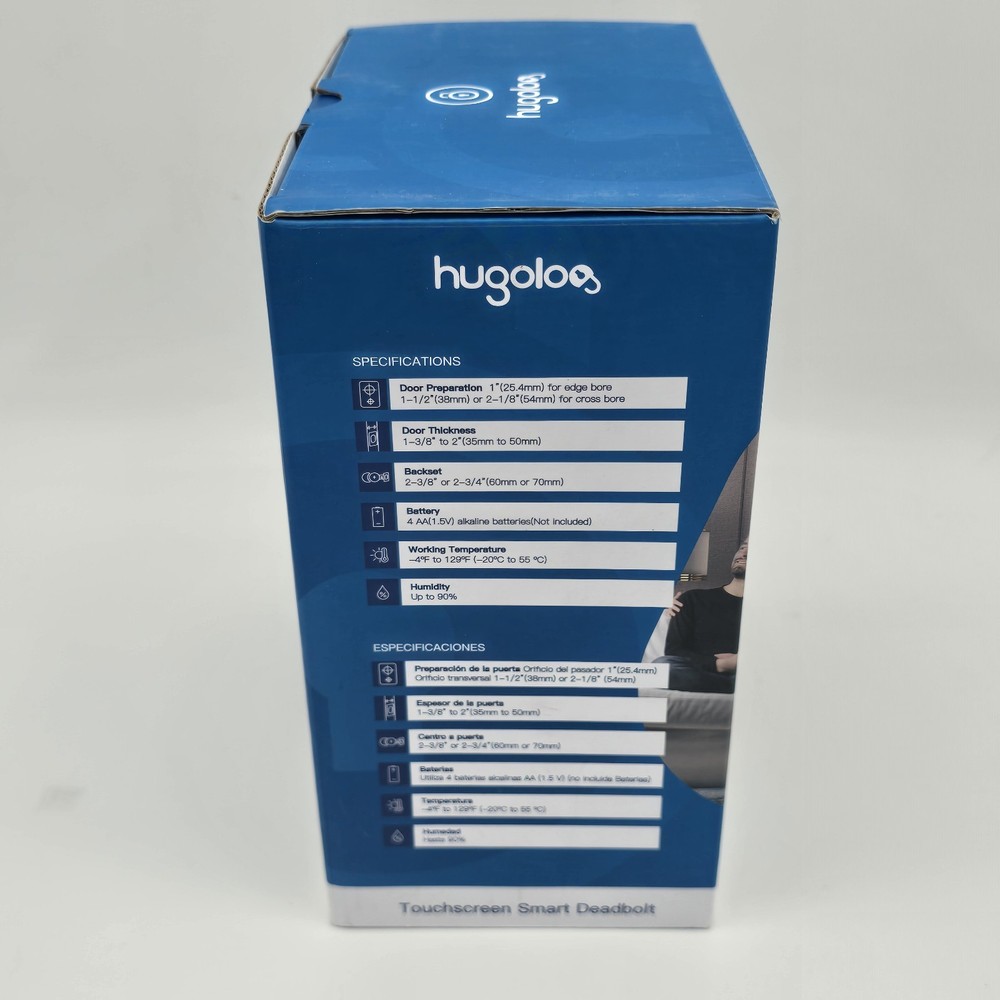 Hogolog Touchscreen Smart Deadbolt, Bluetooth. New!