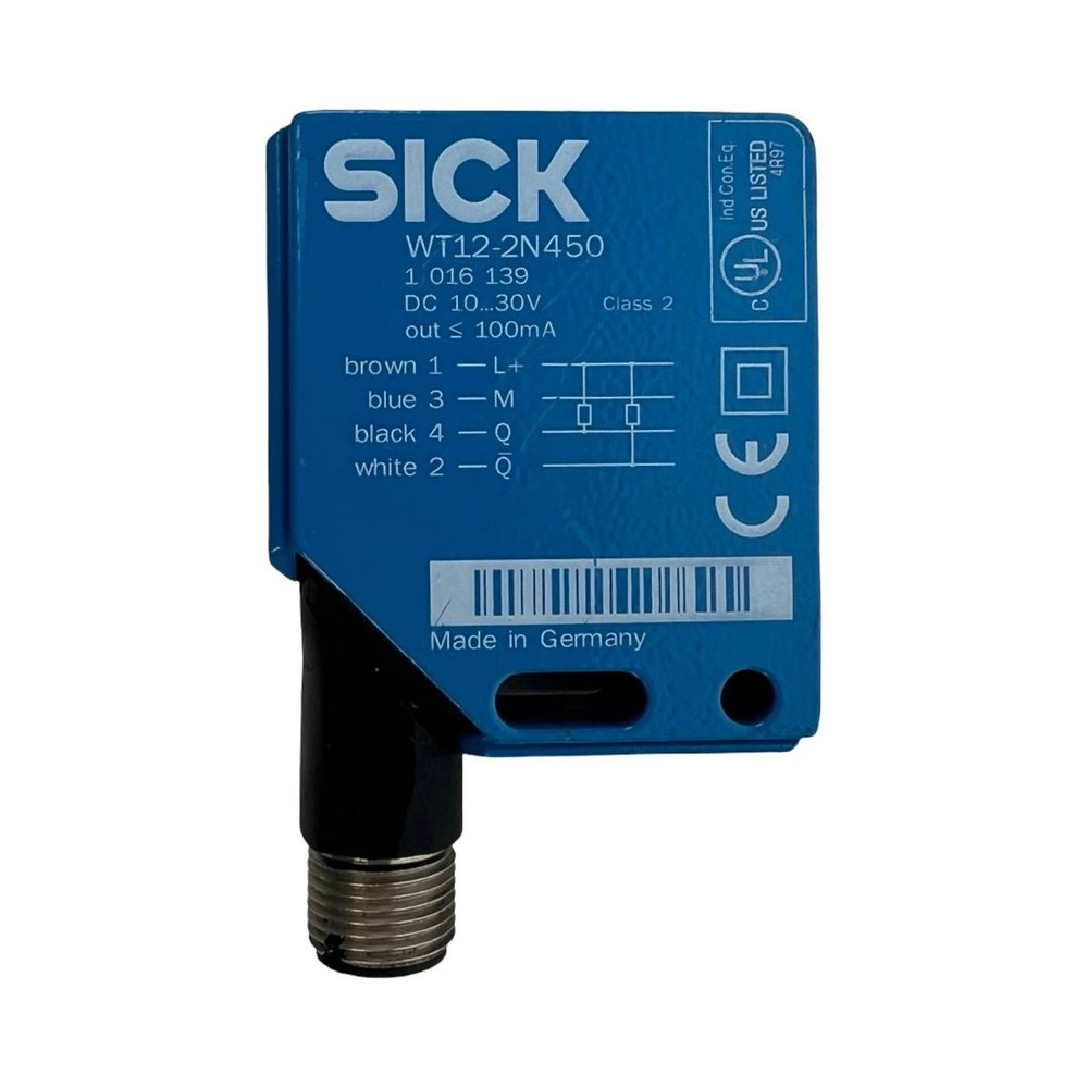 SICK WT12-2N450 PLC PHOTOELECTRIC PROXIMITY SWITCH NPN 4-PIN SENSOR