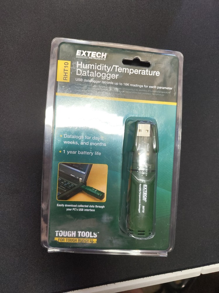 Extech Datalogger RHT10 Temperature and Humidity Recorder Meter