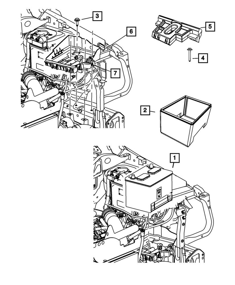 Genuine Mopar Battery Retainer 5115732AA