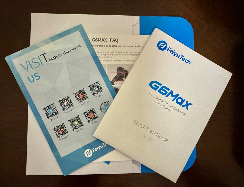 FeiyuTech G6 Max 3-Axis Camera Gimbal Stabilizer with Case