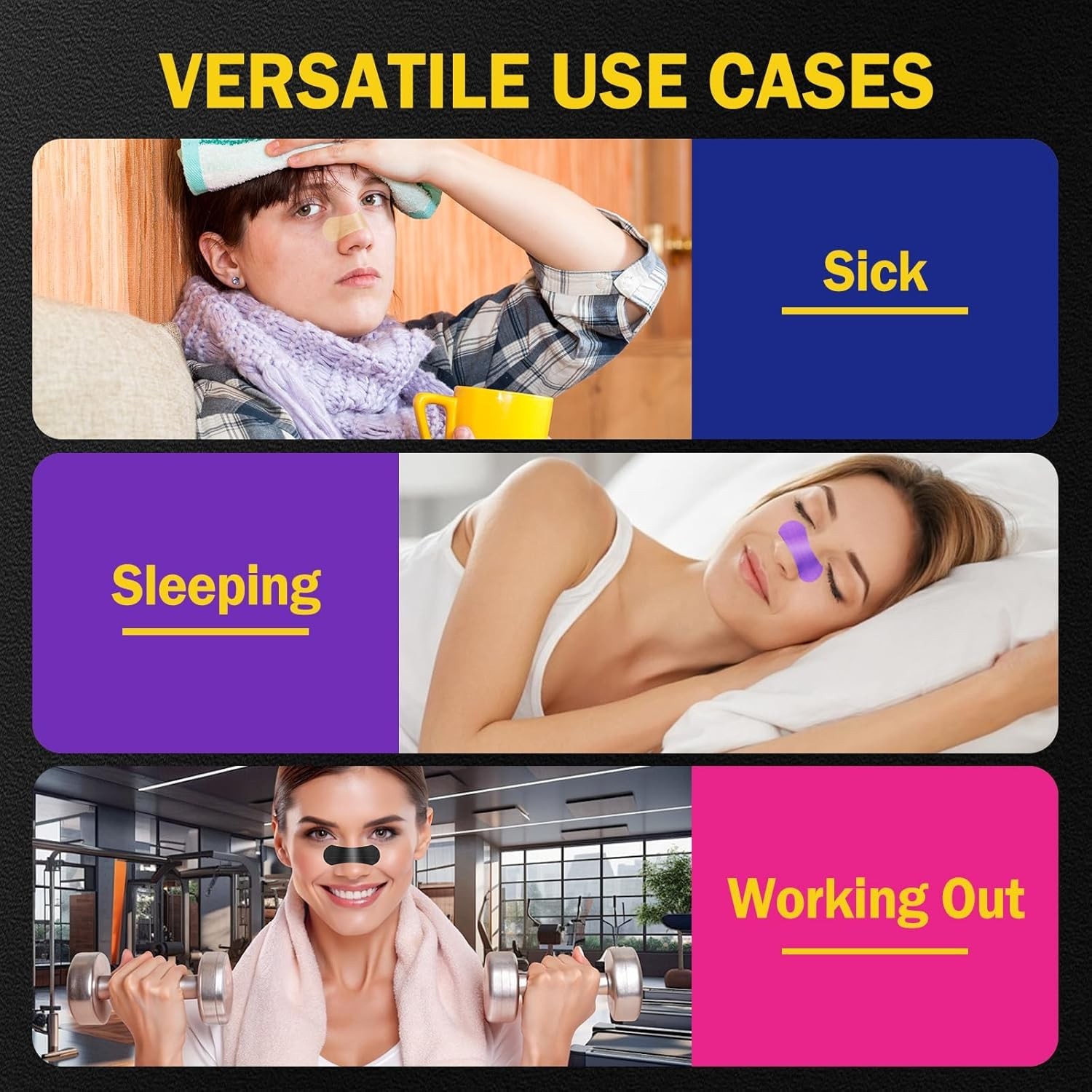 100 Count Extra Strength Nasal Strips - Snoring Relief & Enhanced Breathing