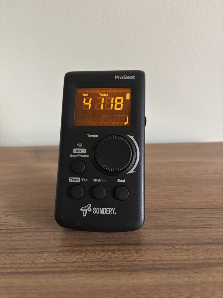 Sondery ProBeat Digital Metronome Vocal Counting Tap Tempo Function
