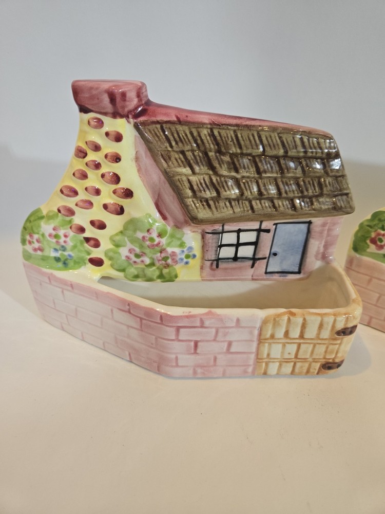 Vintage Miniature Cottage Planters
