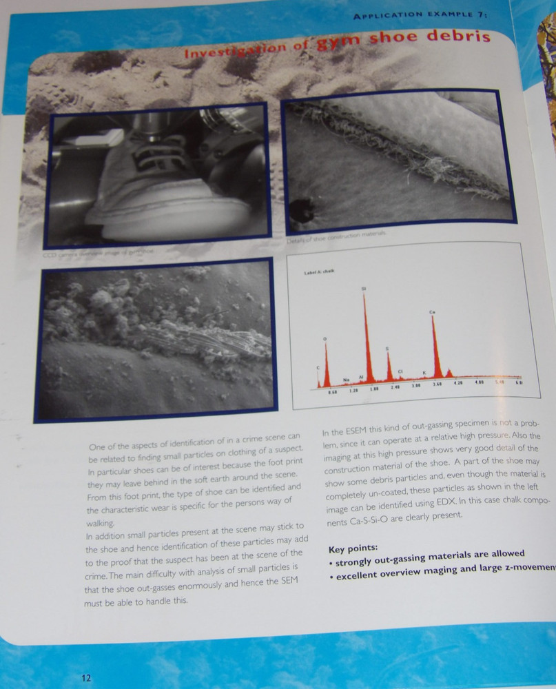 VTG 1999 FORENSIC SCIENCE WITH PHILIPS SCANNING ELECTRON MICROSCOPE BROCHURE/SEM