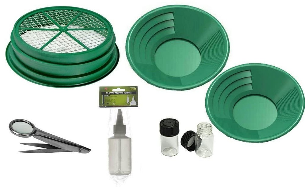 Sluice Monkey 7Pc Gold Panning Kit with 1/8" Classifier