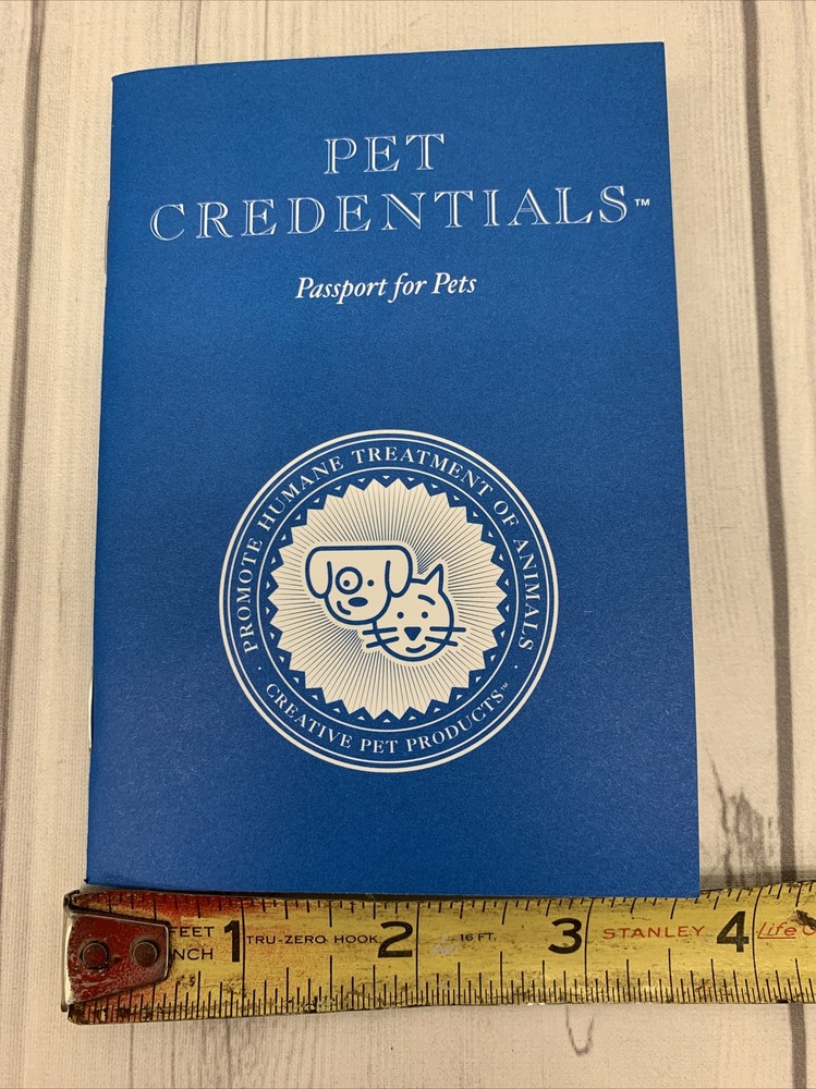 pet credentials passport for pets booklet
