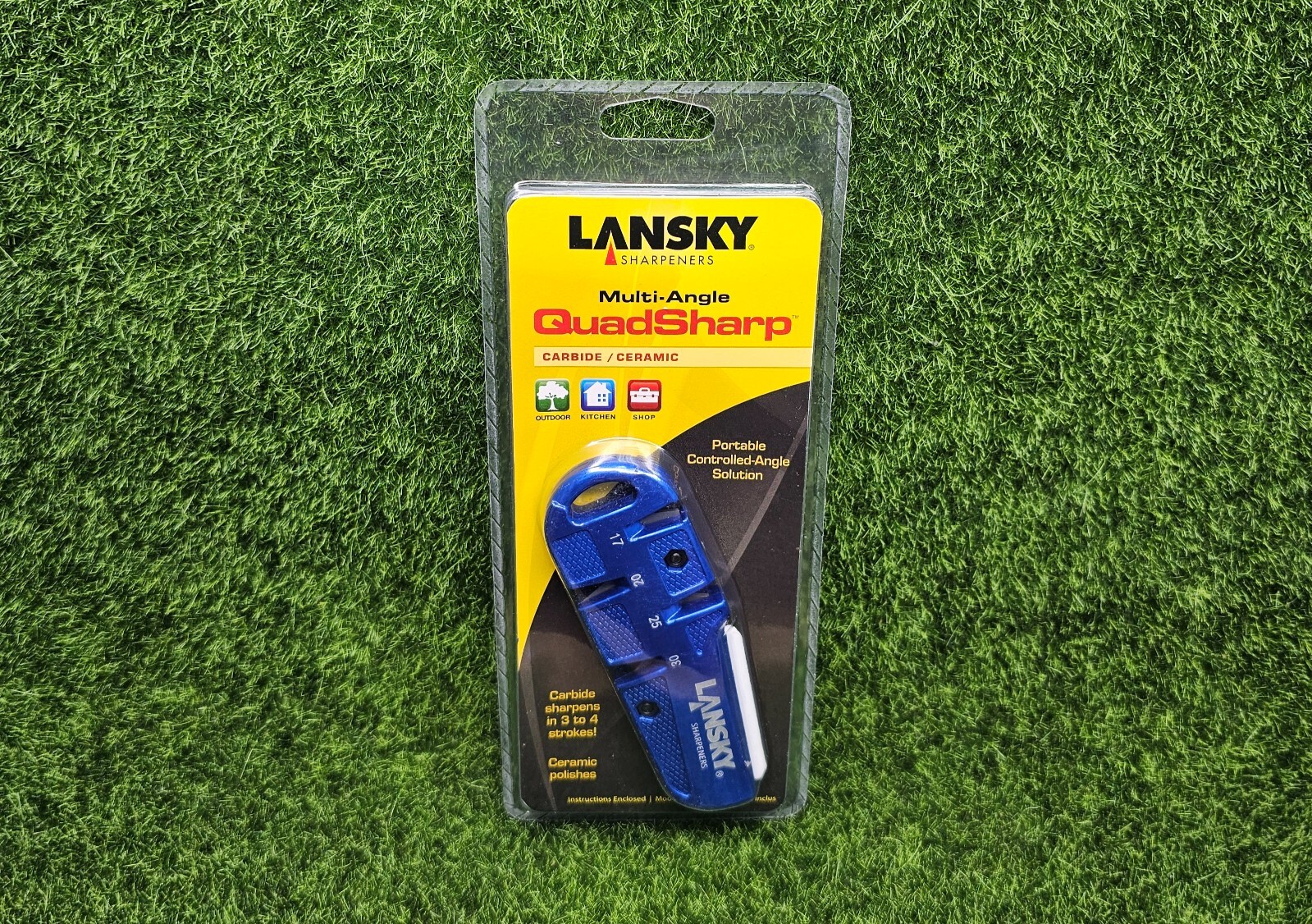 Lansky QuadSharp Carbide/Ceramic Portable Multi-Angle Knife Sharpener - Q-SHARP