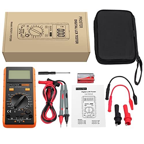 LCR Meter Digital LCR Multimeter Capacitance Resistance Inductance Measuring ...