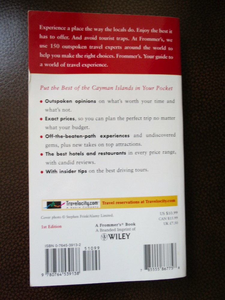 FROMMER'S PORTABLE CAYMAN ISLANDS - FIRST EDITION - PAPERBACK