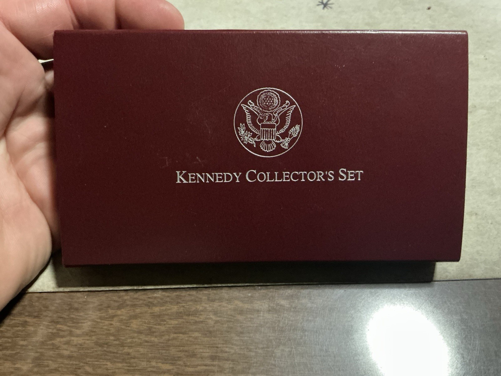 1998 US Kennedy Collectors Set Uncirculated Silver Dollar & Half Commemorative