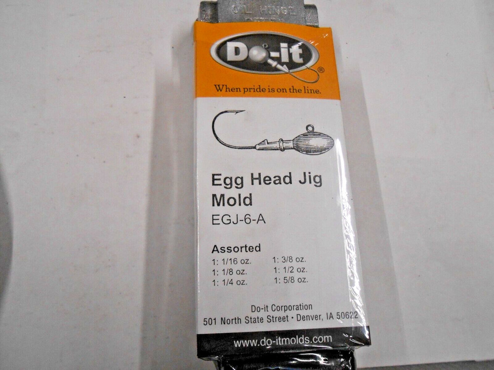 3330 DO-IT Egg Head Jig Mold 1/16 - 5/8 oz