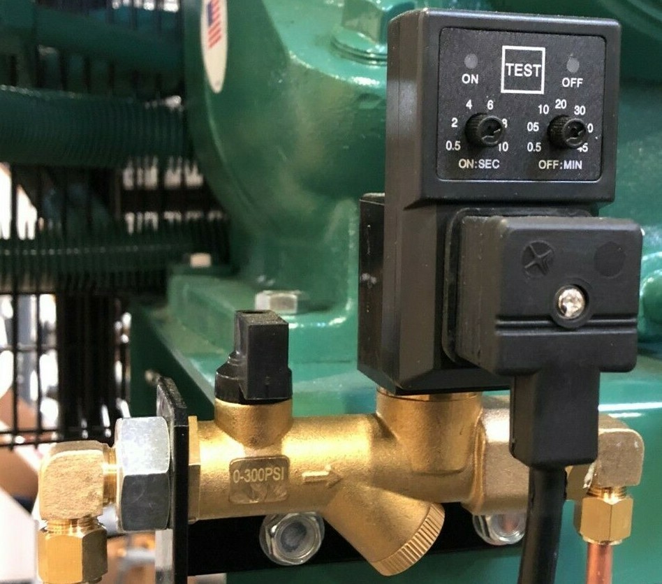 Champion Air Compressor Electric Auto Tank drain with strainer TEN001368