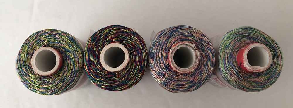 Bullet Embroidery Thread Spools - (4) 22 gm Rolls #1502-N India