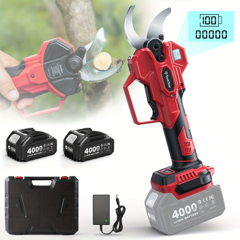 Taskstar Cordless Chainsaw ,Electric Pruning Shears Scissors, Brushless Cutter