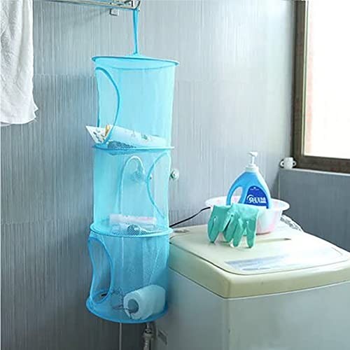 2pcs Hanging Mesh Storage Organizer Bag Foldable Space Saving Organizer with