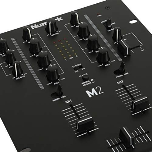 Professional 2-Channel DJ Mixer with Replaceable Crossfader