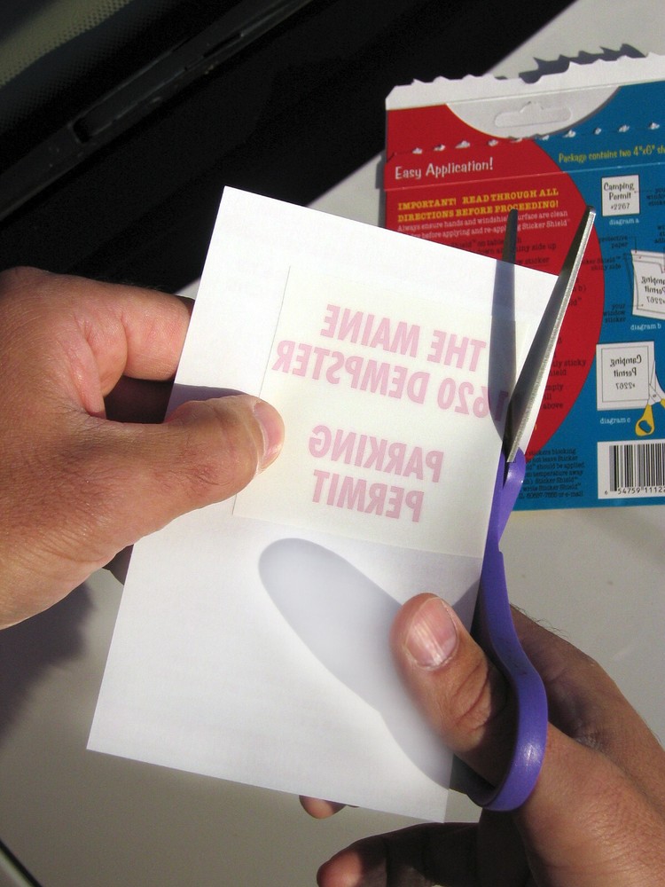 Sticker Shield Windshield Sticker Applicator for Easy Application - 4x6 2 Sheets