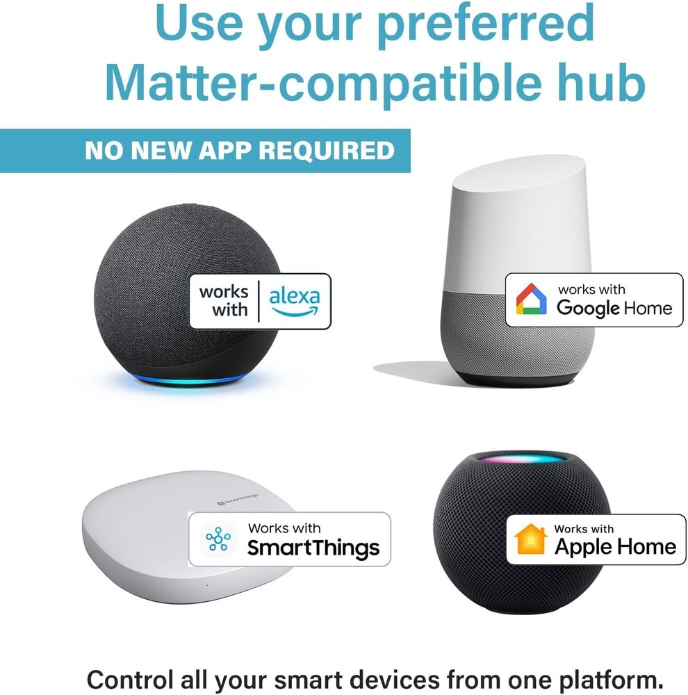 Legrand Wi-Fi Matter Smart Switch, Effortless Setup, Enhanced SmartCompatibility