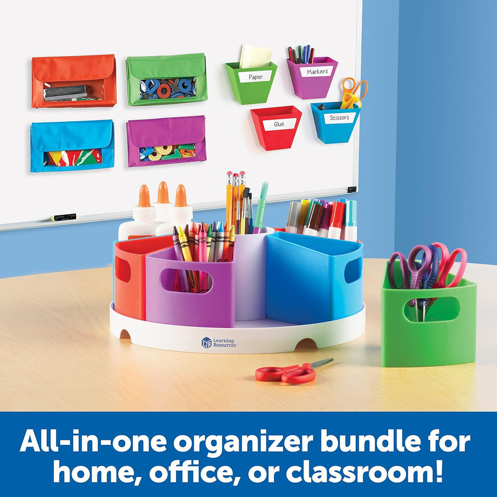Create-A-Space Storage Bundle, Home School Set, Classroom Accessories, Ages 3+