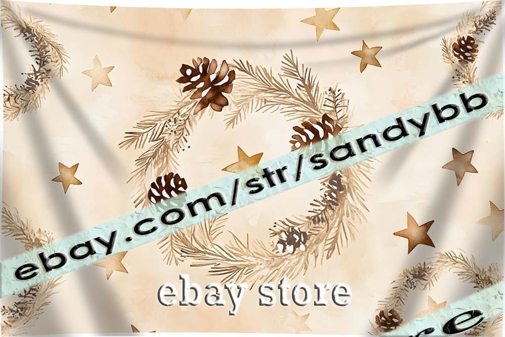 Modern Rustic Tapestry Winter Decor 39X59 in