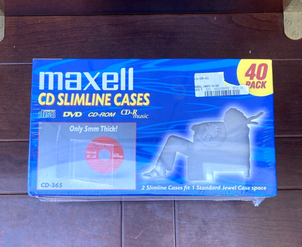 MAXELL slimline jewel cases (40) New