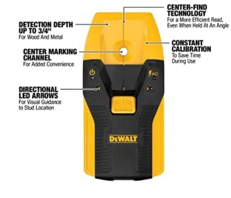 ***DEWALT DW0100 3/4" Stud Finder, Live Wire Detector ***