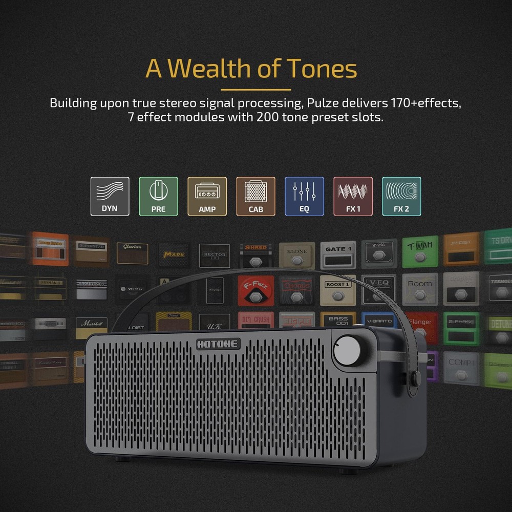 Hotone Pulze 30-watt Portable Modeling Amplifier - Eclipse