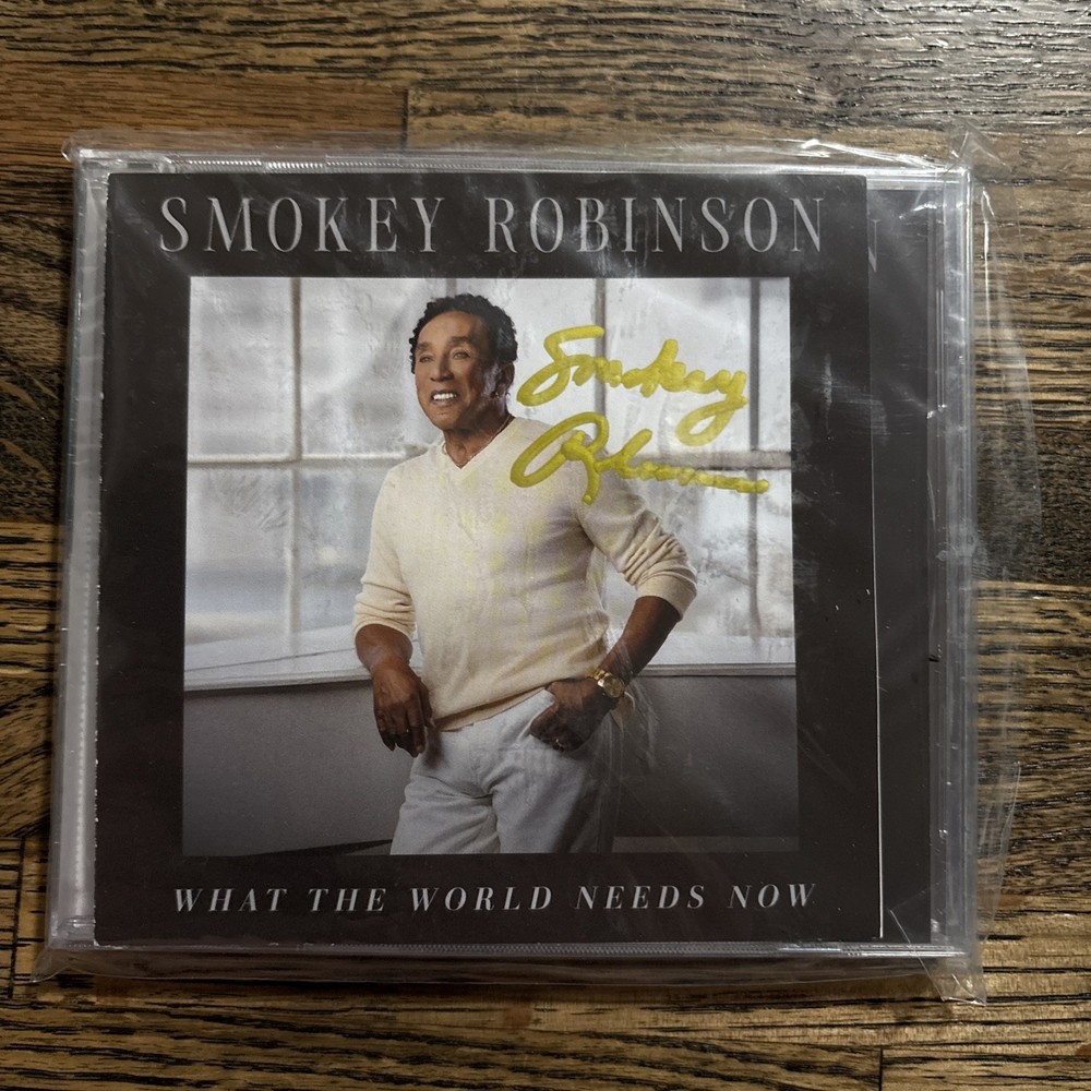 Smokey Robinson Signed CD What The World Needs Now