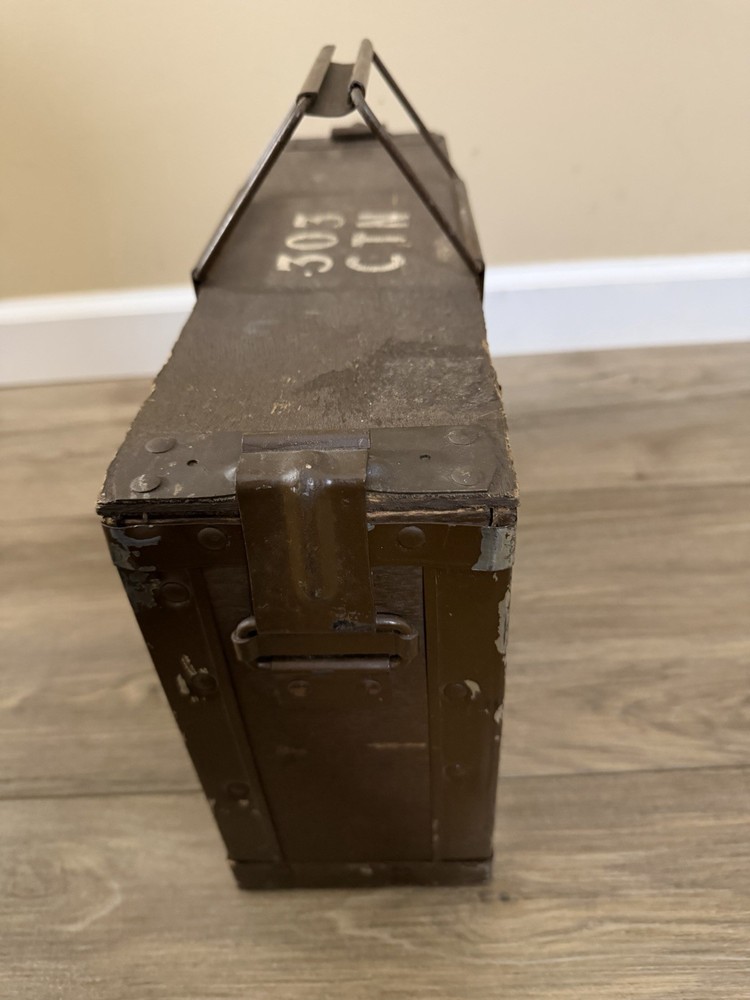 British .303 Ball Mk 7 Cartridge EMPTY Wood Create! 1955 Dated!