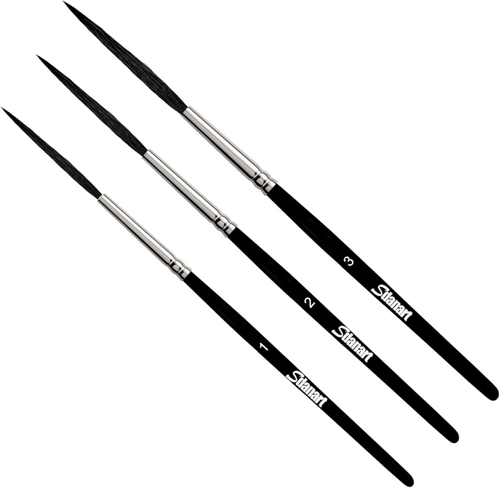 Scroll Pinstriping Brush 3 PCS High Performance Script Pinstripe Brushes Made