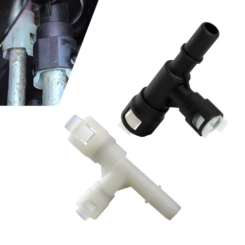 2PCS Car Heater Hose Connector, Three-way Plastic Cooling Water Pipe Joint,