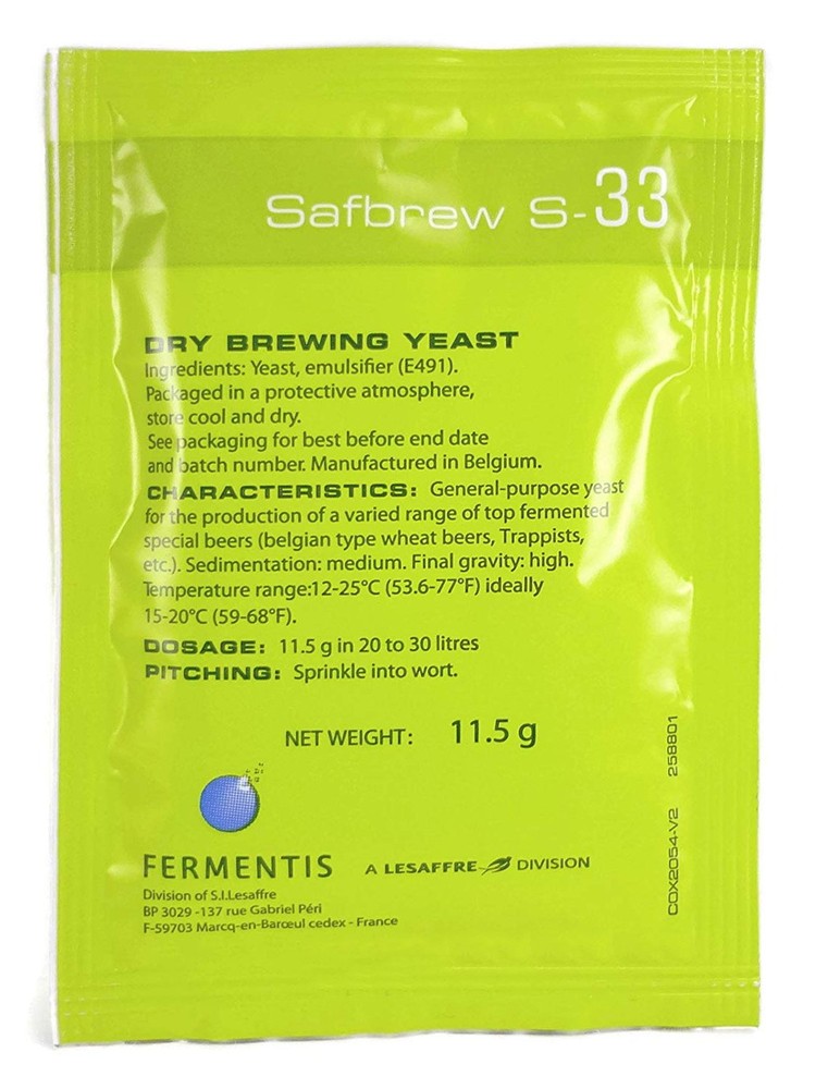 Safbrew S-33 (11.5 g Pack)
