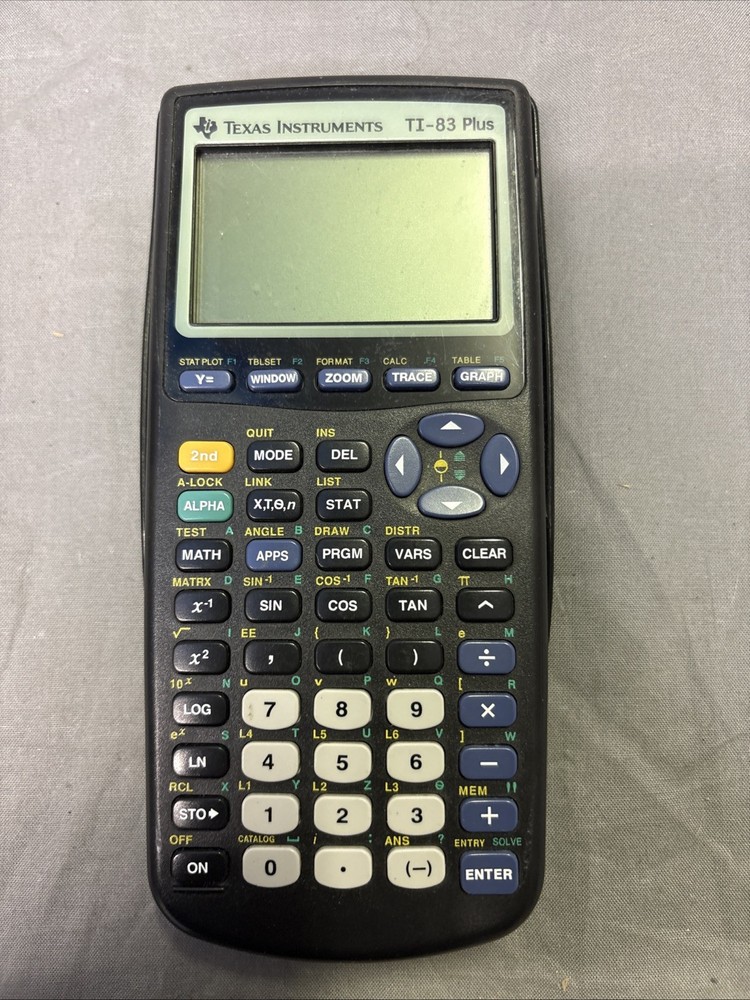 USED Texas Instruments TI-83+ Handheld Graphing Calculator w/Protective Cover