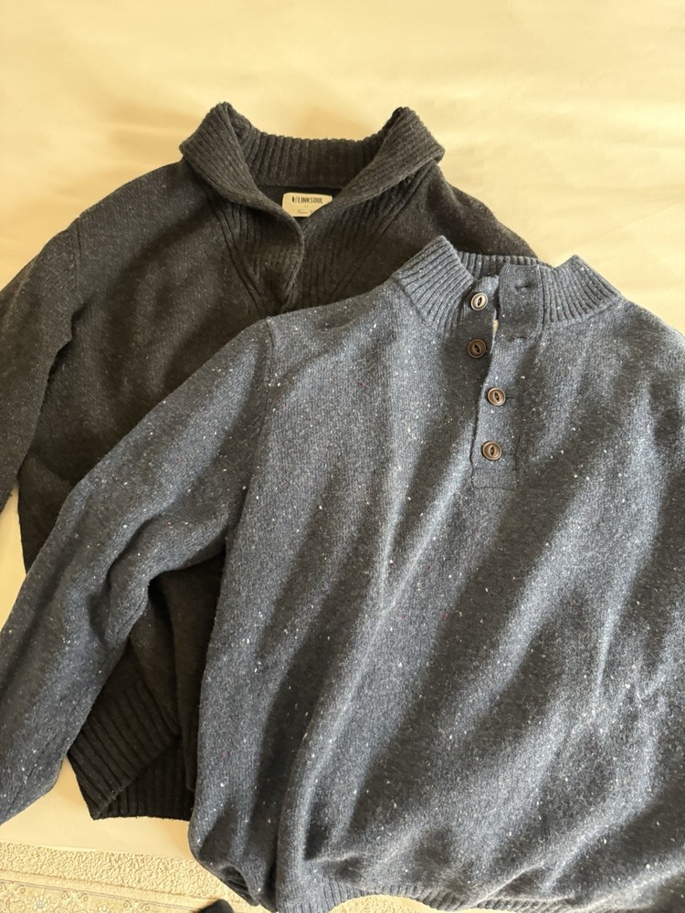 Linksoul Golf Wool Shawl And Crew Sweater