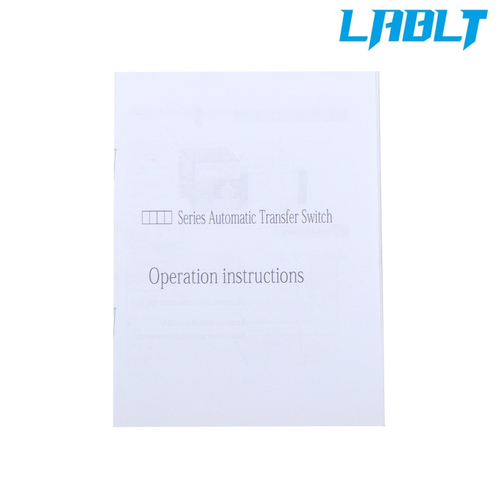 LABLT Industrial Automatic Transfer Switch 400A 4P 110/220V Grid to AC Generator