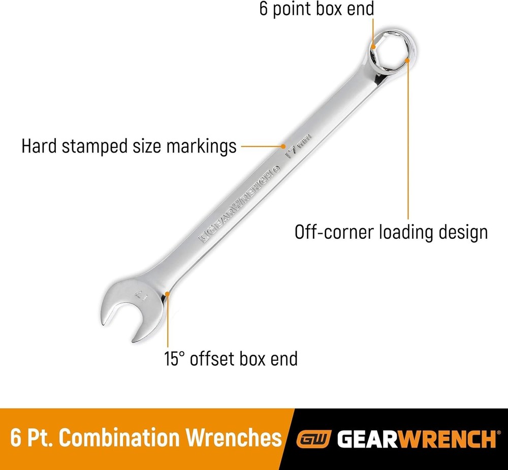 Combination Wrench 8mm, 6 Point- 81756
