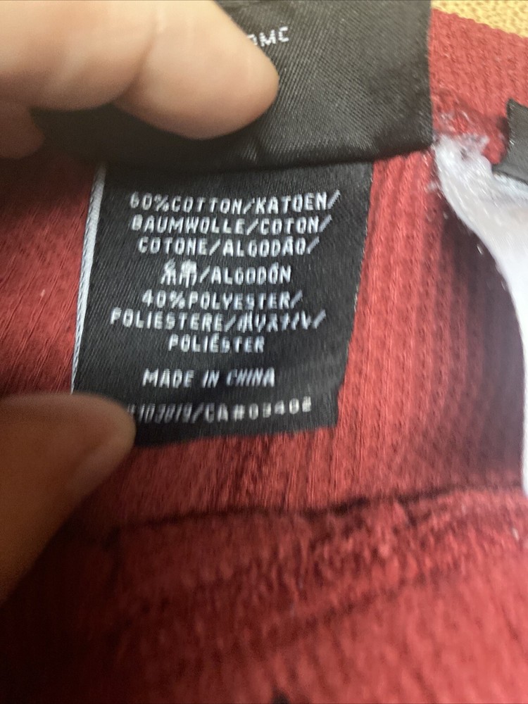 Motor Harley Davidson Maroon Sleeper Pants Small