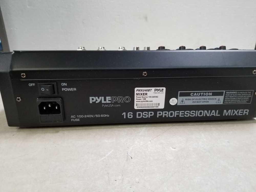 Pyle PMXU46BT 4 Ch. Studio DJ Controller Audio Mixer w/ Equalizer