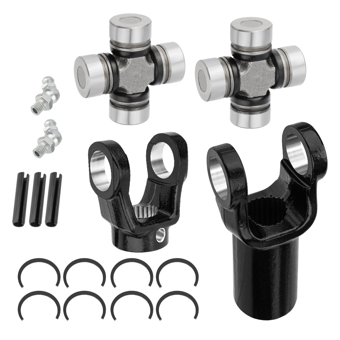 Front Prop Shaft Yoke & U-Joint (2 Side) for Polaris Ranger 700 800 900 Crew XP