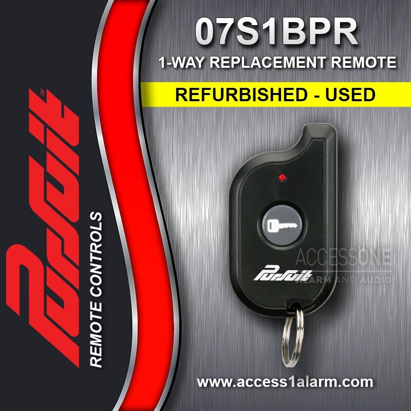 Pursuit 07S1BPR 1-Way 1-Button Replacement Remote Control ELVATCC