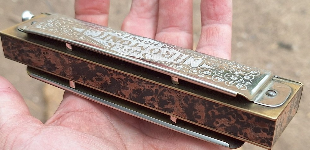 Beautiful Vintage HOHNER Super Chromonica Harmonica Great Condition