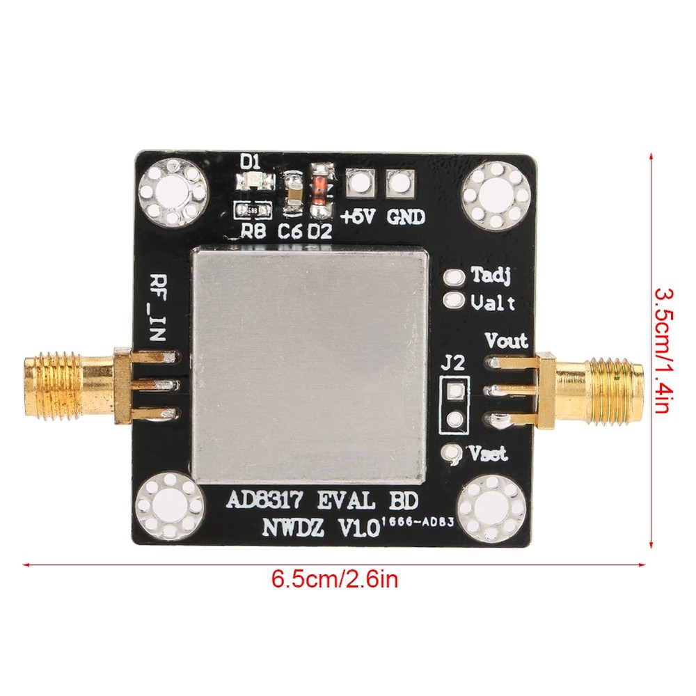 AD8317 1M-10GHz 60dB RF Power Meter Logarithmic Detector Controller For Amplifiˇ