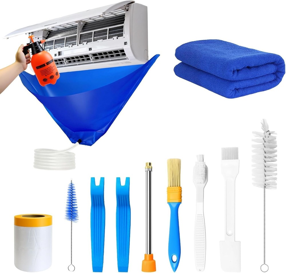 Mini Split Air Conditioner Cleaning Kit with 2L High Pressure Sprayer