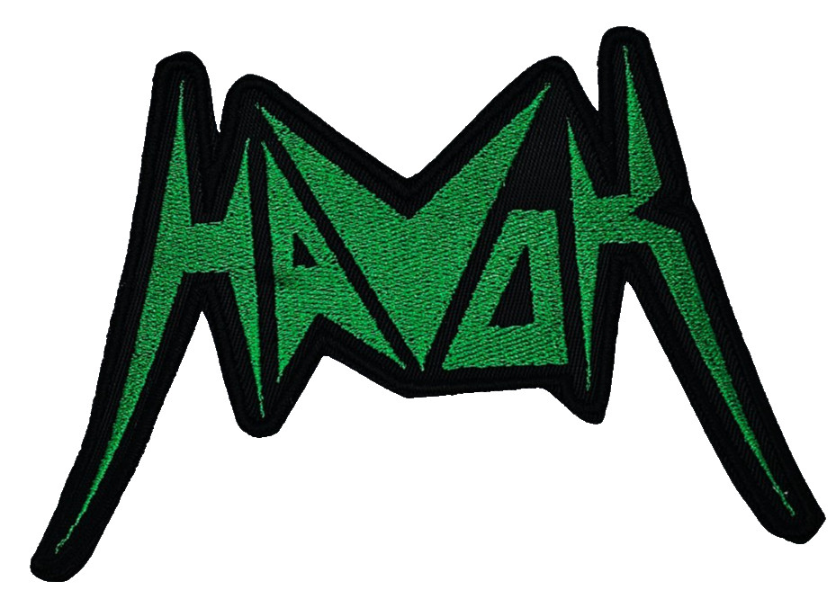 HAVOK GREEN LOGO (shaped border) EMBROIDERED PATCH
