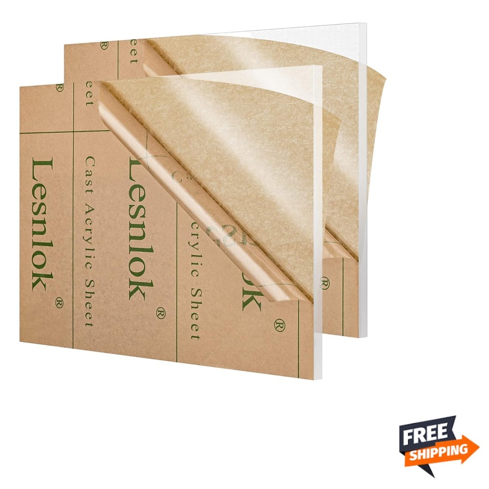 High-Quality 16" x 20" Acrylic Panels - Scratch Resistant for Creative Projects