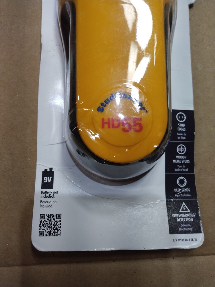 Zircon StudSensor HD55 Metal & Wood Stud Finder with Deep Scan ---2 count