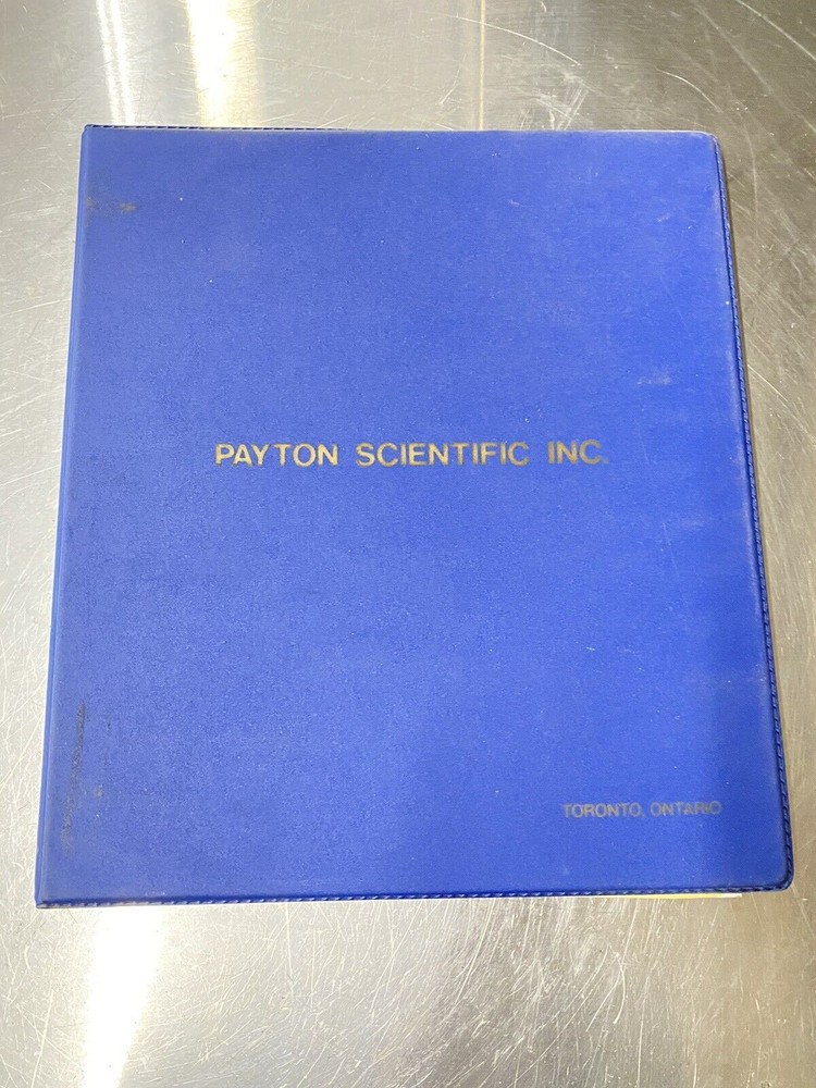 Payton Scientific Inc. Aggregation System 800B - Users Guide / Manual