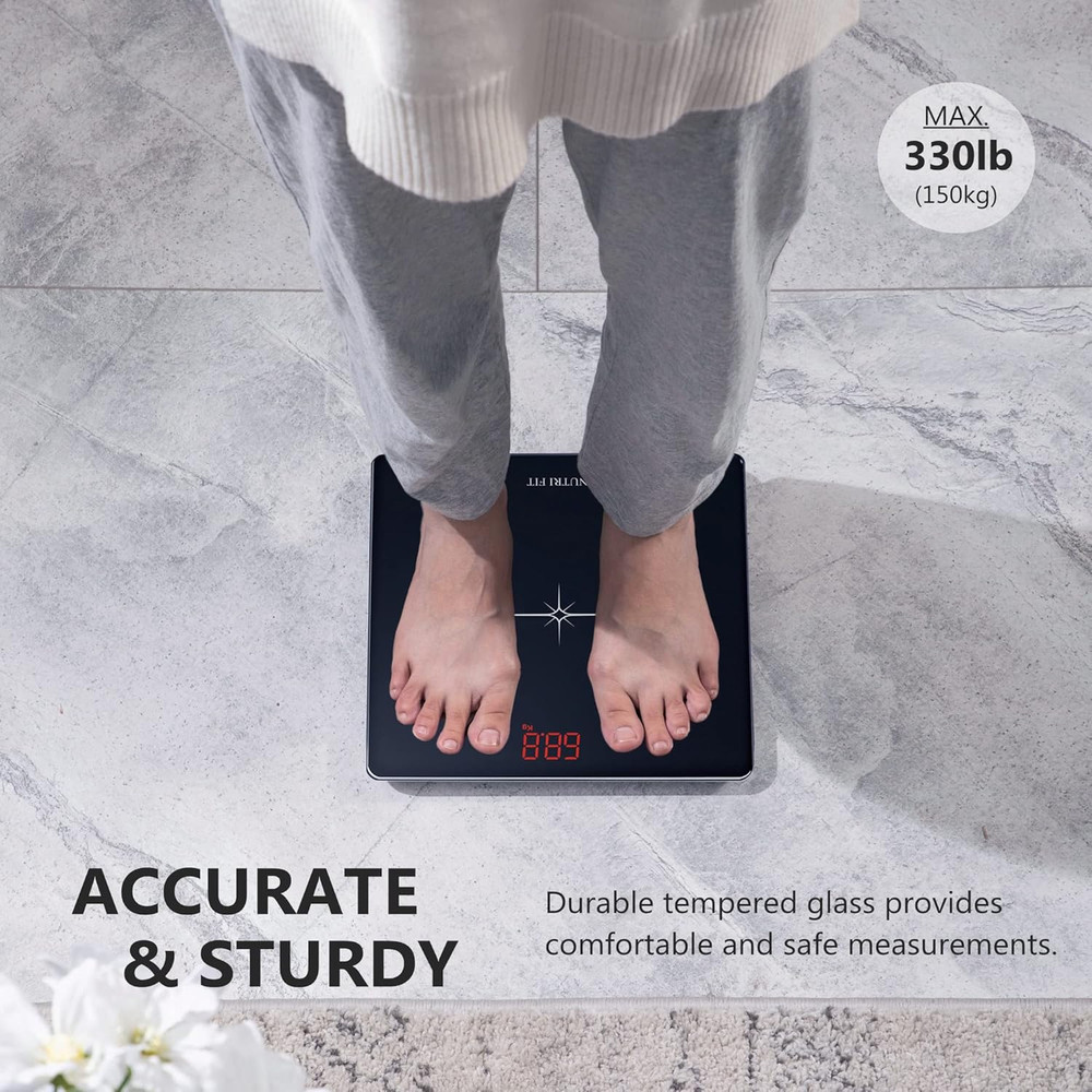 Digital Scale for Body Weight, Precision Bathroom Weighing Scale Step-On Technol