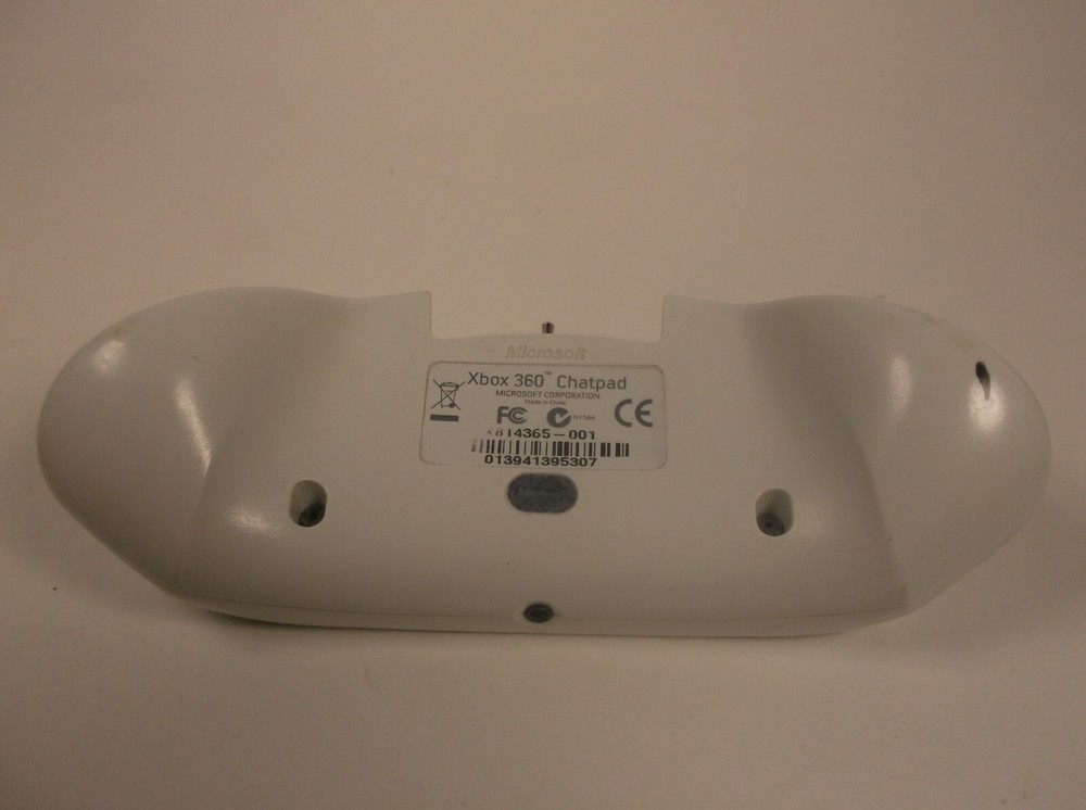 MICROSOFT XBOX 360 WHITE CHATPAD KEYPAD KEYBOARD CONTROLLER ATTACHMENT